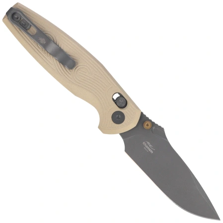 Nóż składany Kizer Khamsin Sand Aluminium, Gray PVD / Stonewashed Nitro-V by Maksim Epifantsev (V3791A1)