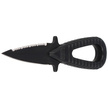 Nóż nurkowy MAC MicroSub 2 Black ABS, Black Idroglider W 1.4060