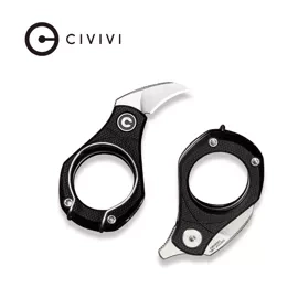 Civivi Pyrus Knife Black G10, Satin 14C28N by Ostap Hel (C23038-2)