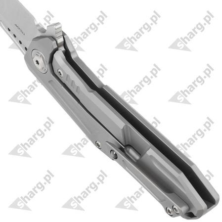 Nóż składany Reate K-3 Drop Point Grey Titanium/Carbon Fiber, Satin CTS-204P