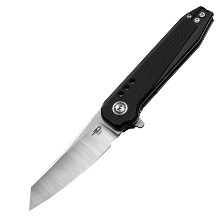 Bestech Syntax Black G10, Stonewashed/Satin 14C28N by Todd Knife and Tool (BG40A)