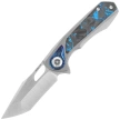 Nóż składany Remette RT-Saker Falcon Gray Titanium / Carbon Fiber, Manual Fine Grinding Satin S45VN (ASTP-1)