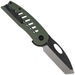Bestech Explorer Knife Green G10, Satin/Black D2 (BG37B)
