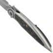 Rike Knife Viper 2 Gray Titanium / Gold Carbon Fiber, Satin M398 by Richard Wu (RK-Viper 2-A P/GCF)
