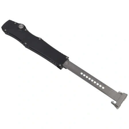 Microtech Halo VII Marfione Select OTF Knife Black Hard Anodized Aluminium, Stonewashed M390MK by Tony Marfione (1350-10MS1)