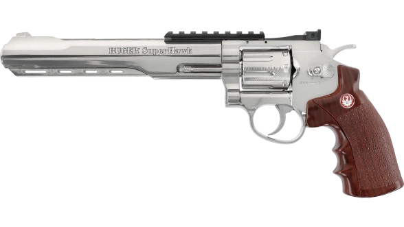 Ruger Superhawk 8'' 6 mm ASG revolver replica, chrome (2.5681)