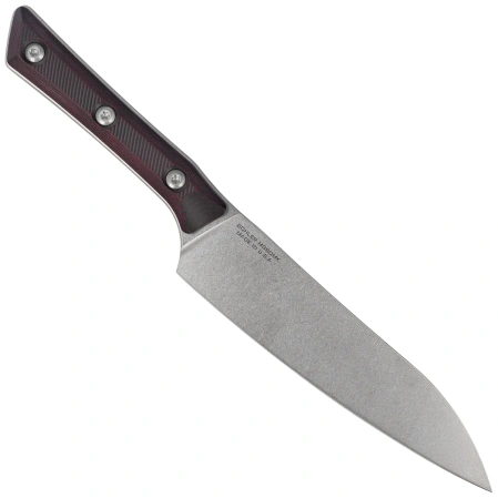 Nóż kuchenny Microtech Utility Black Cherry G10, Stonewashed MK390 (3400-10BC)