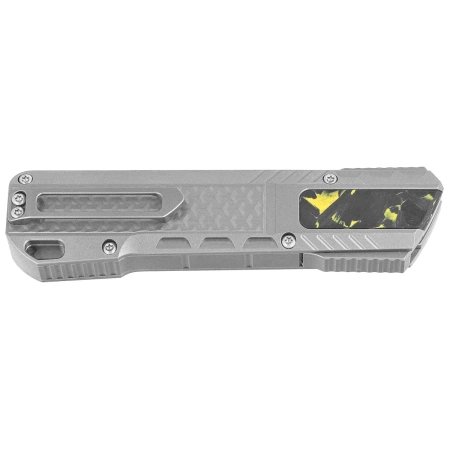 Remette RT-Sharp Leopard Knife Titanium, Manual Fine Grinding Pearlescent/Manual Wire Drawing M390 (ZL301A)