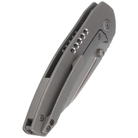 Nóż składany WE Knife Trogon Gray Titanium, Silver Bead Blasted CPM 20CV by Brian Brown (WE22002-1)