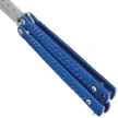 Nóż składany motylek Martinez Albainox Balisong Blue Steel, Satin 3Cr13Mov (02227)
