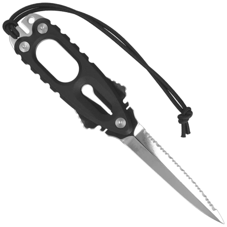 MAC Coltellerie Gunster Diving Knife Black FRN, Satin MA5 by Moris Baroni (GNR11.N)