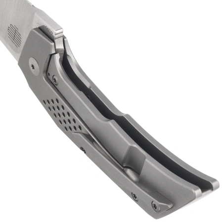 Reate T3500 Knife Gray Titanium, Stonewashed / Satin M390 by Tashi Bharucha