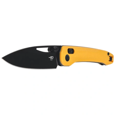 Bestech Cobber Knife Yellow G10, Black PVD 14C28N by Happy As Larry (BG68E)