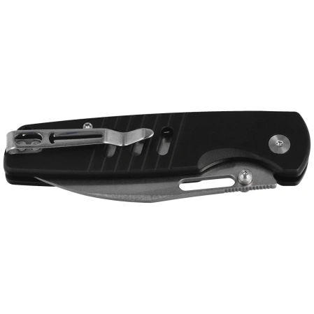 Bestechman Vector Knife Black Aluminum, Stonewashed D2 (BMK15A)