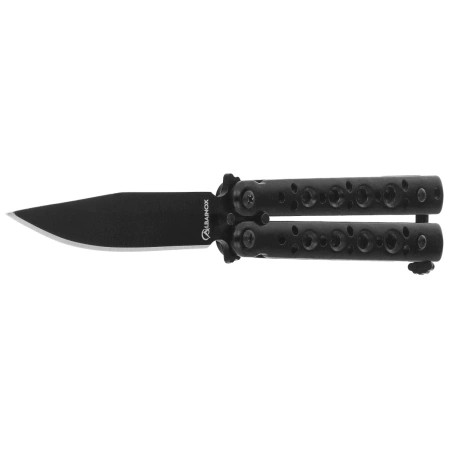 Martinez Albainox Balisong Knife Black Steel, Black 3Cr13Mov (02225)