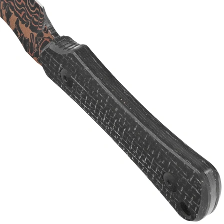 Kizer Bone Knife Black Micarta, Copper Damascus by Maverick Customs (1122A2)