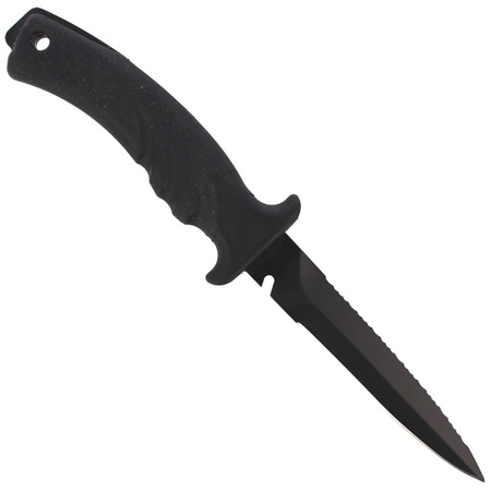 Nóż nurkowy MAC Torpedo 11 BE Black PP-TPE, Black Idroglider W 1.4060