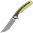 Bestech Sambac Knife Gold Titanium / Dark Matter Gold Fat Carbon, Stonewashed / Satin MagnaCut by Ostap Hel (BT2402A)