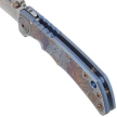 Spartan Blades Harsey Folder ''Angel'' Blue Titanium, Bronze HW, Satin MagnaCut by William W. Harsey (SF5 ANGL SW)