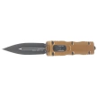 Microtech Dirac Delta D/E OTF Knife Tan Aluminum, Black M390 by Tony Marfione (227-1TA)