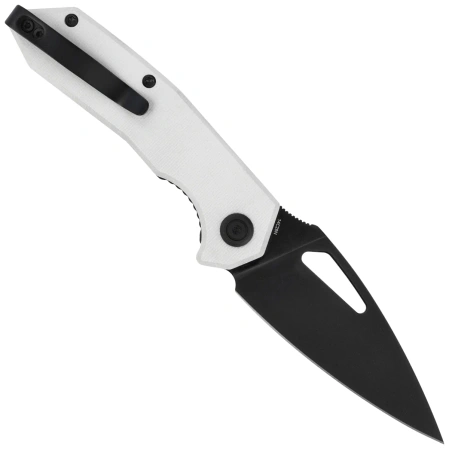 Nóż składany Kubey Coeus White G10, Blackwashed 14C28N (KU122Z)
