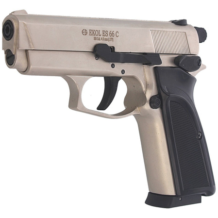 Airgun set 07: Voltran Ekol ES 66C Satin 4.5 mm Pistol, 1500 BBs, 10 CO₂ cartridges, 100 targets