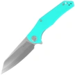 Nóż składany Kubey Flash KU158M, Light Blue G10, Satin San Mai M2