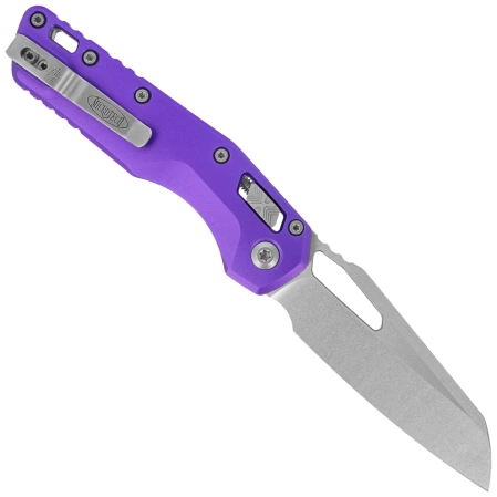 Microtech MSI S/E Knife Purple Slab Side Aluminum, Stonewashed M390MK by Tony Marfione (210-10PU)