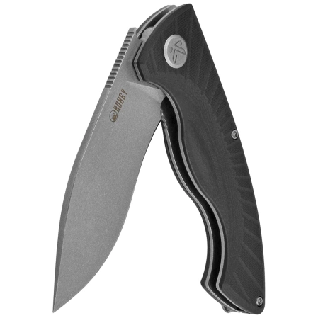 Nóż składany Kubey Timberwolf KU208D Black G10, Stonewashed 14C28N