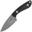 Kubey Bloom Knife Black Coarse Micarta, Beadblasted 14C28N by Scott Halpern (KU411A)