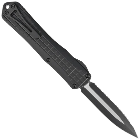 Heretic Knife Manticore X D/E Black Frag Aluminum, P/S Black/Satin MagnaCut by Tony Marfione Jr.