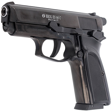 Airgun set 05: Voltran Ekol ES 66C Black 4.5 mm Pistol, 1500 BBs, 10 CO₂ cartridges, 100 targets