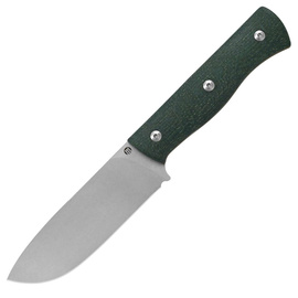 Maserin Woodsman 917/MCV Knife Green Micarta, Stonewashed Nitro X7 by Igor Bortolussi