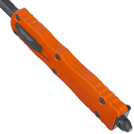 Nóż automatyczny OTF Microtech Dirac Delta D/E Orange Tangerine Aluminium, Black M390MK by Tony Marfione (227-1OT)