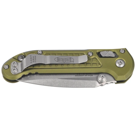 Nóż składany Microtech LUDT Ram-Lok S/E OD Green Frag Aluminium, Stonewashed M390MK by Tony Marfione (1135RL-10FROD)