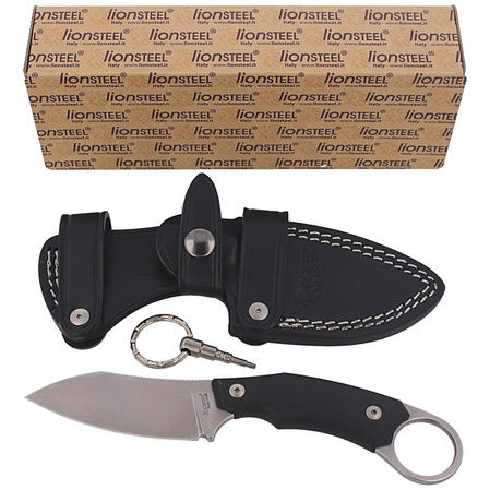 Nóż LionSteel H1 G10 Black, Stonewashed M390 by Tommaso Rumici (H1 GBK)