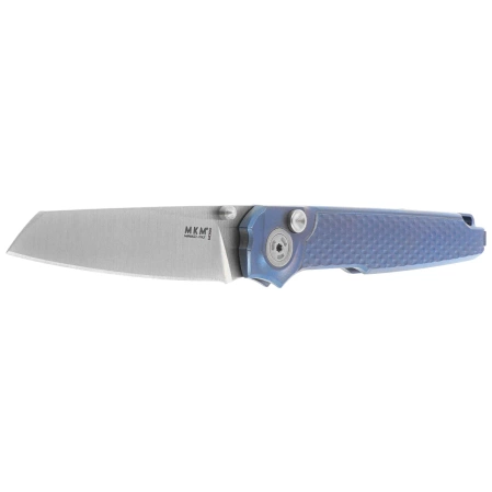 Nóż składany MKM Miura Blue Titanium, Satin M390 by Simone Tonolli (MK MI-TBL)