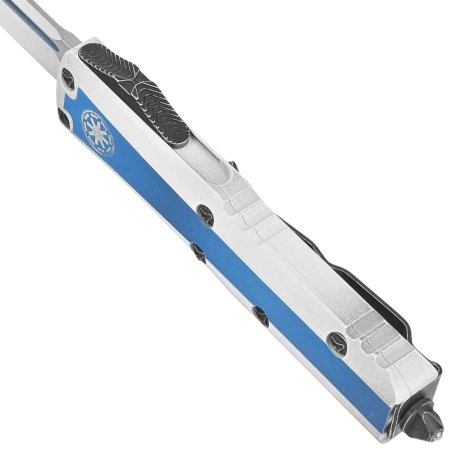Microtech UTX-85 S/E Clone Trooper Signature Blue/White Aluminum, White M390 (231-1CO)