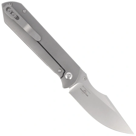 Nóż składany Kizer Harpoon Fold Gray Titanium, Stonewashed Elmax by Maverick Customs (Ki4784A1)