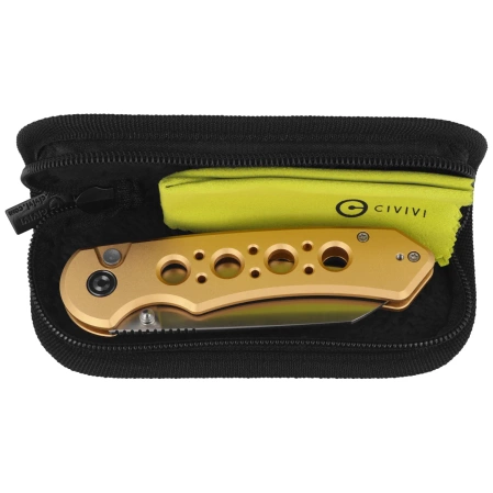 Nóż składany Civivi Pragma Prime Champagne Aluminium, Satin 14C28N (C24067-3)