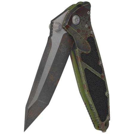 Nóż składany Microtech Socom Elite T/E-M Outbreak Aluminium, Stonewashed M390MK (161-1OBS)