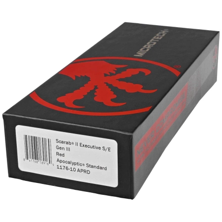 Microtech Scarab II Executive Gen III S/E OTF Knife Red Aluminum, Apocalyptic M390MK by Tony Marfione (1176-10APRD)