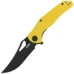 Kubey Phemius Knife Yellow G10, Blackwashed 14C28N (KU149E)