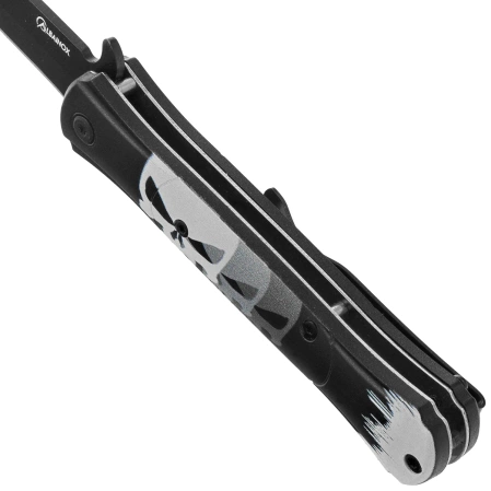 Martinez Albainox Skull Folding Knife – ABS 3D Design, Black / 3D Design, 3Cr13MoV (18787)