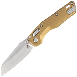Nóż składany Microtech MSI Ram-Lok Mini S/E Tan Fluted Aluminium, Stonewashed M390MK by Tony Marfione (210M-10FLTA)