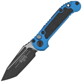 Microtech LUDT Gen III T/E Automatic Knife Blue Aluminum, Black M390MK by Tony Marfione (1136-1BL)