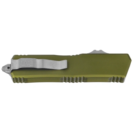Nóż automatyczny OTF Microtech Scarab Gen III Executive T/E OD Green Aluminium, Apocalyptic M390MK by Tony Marfione (1177-10APOD)