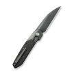 WeKnife Brr15 Gray Titanium/Shredded Carbon Fiber, Polished Gray M390 by Rafal Brzeski (WE24007-3)