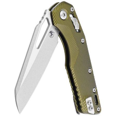 Nóż składany Microtech MSI S/E OD Green Fluted Aluminium, Stonewashed M390MK by Tony Marfione (210-10FLOD)