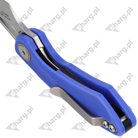 Nóż składany Bestech Bihai Blue G10, Stonewashed/Satin 14C28N by Ostap Hel (BG53D-1)